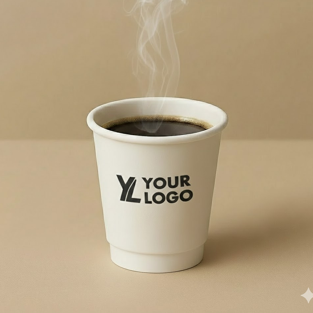 08 oz Custom Double Wall Hot Cups