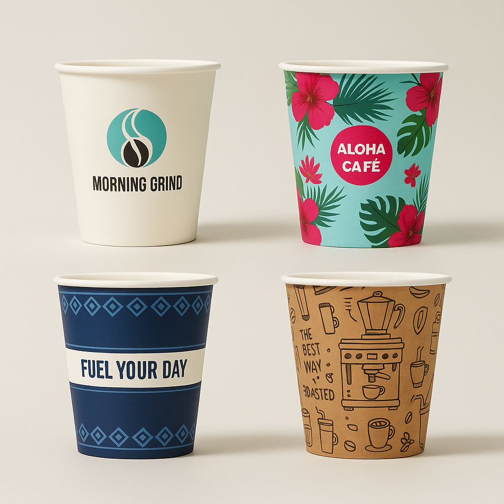 08 oz Custom Single Wall Hot Cups